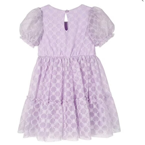 Baby Toddler Lilt Purple Puffy Sleeved  A-Line Dress  Size 18 24 mo 2T 3T 4T NWT - Picture 2 of 2